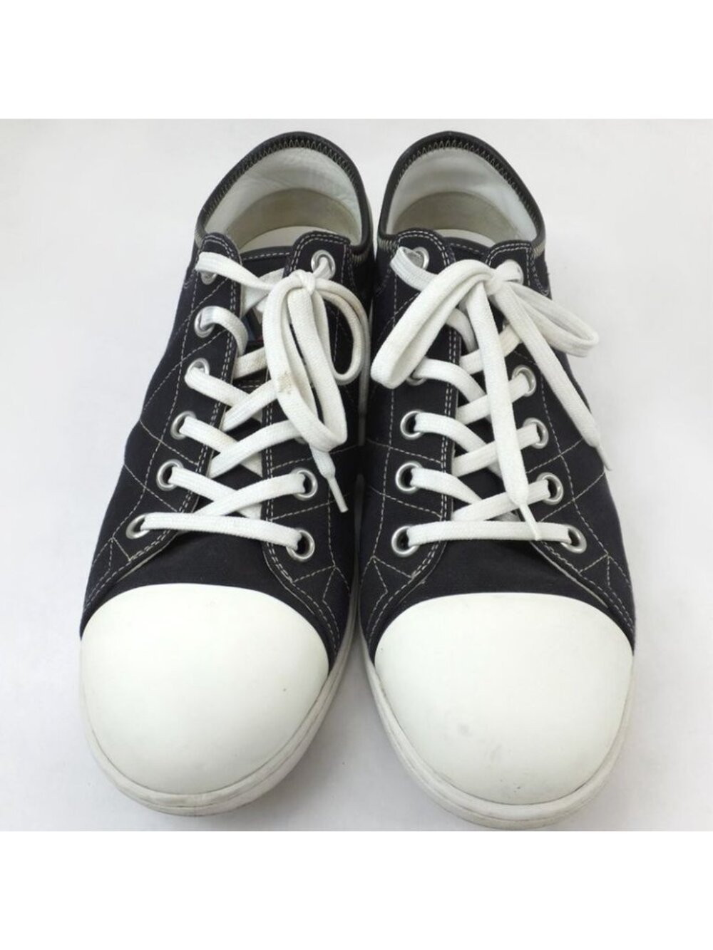 Louis Vuitton Low Cut Sneakers Navy Size 7 White - Picture 3 of 10